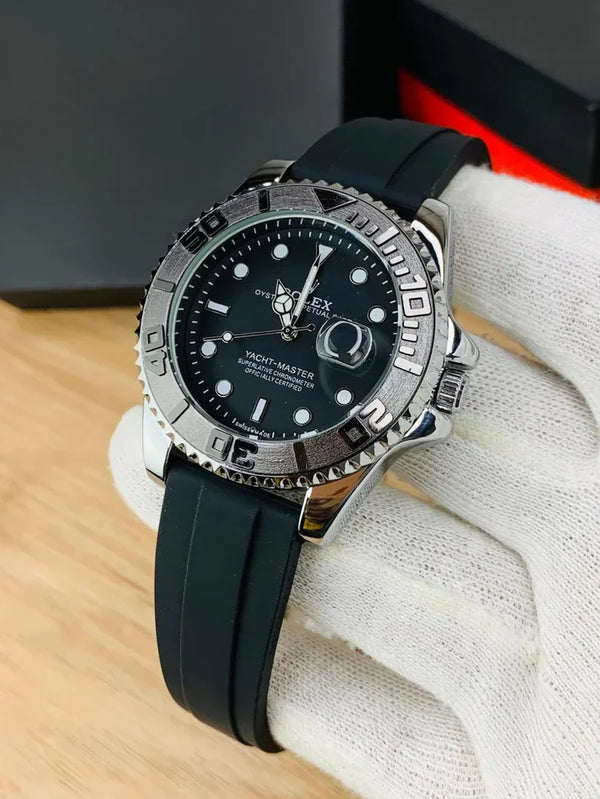 Rolex Yacht Master Date Just | Silver Black